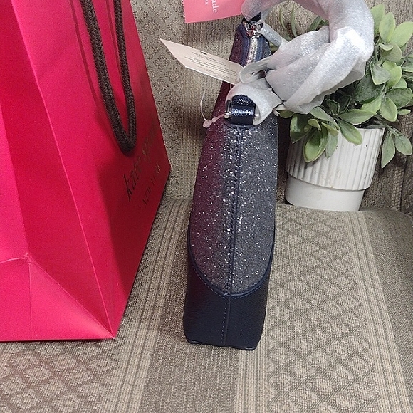 NWT Kate Spade Lola Glitter Crossbody In Navy Dusk - Picture 7 of 16